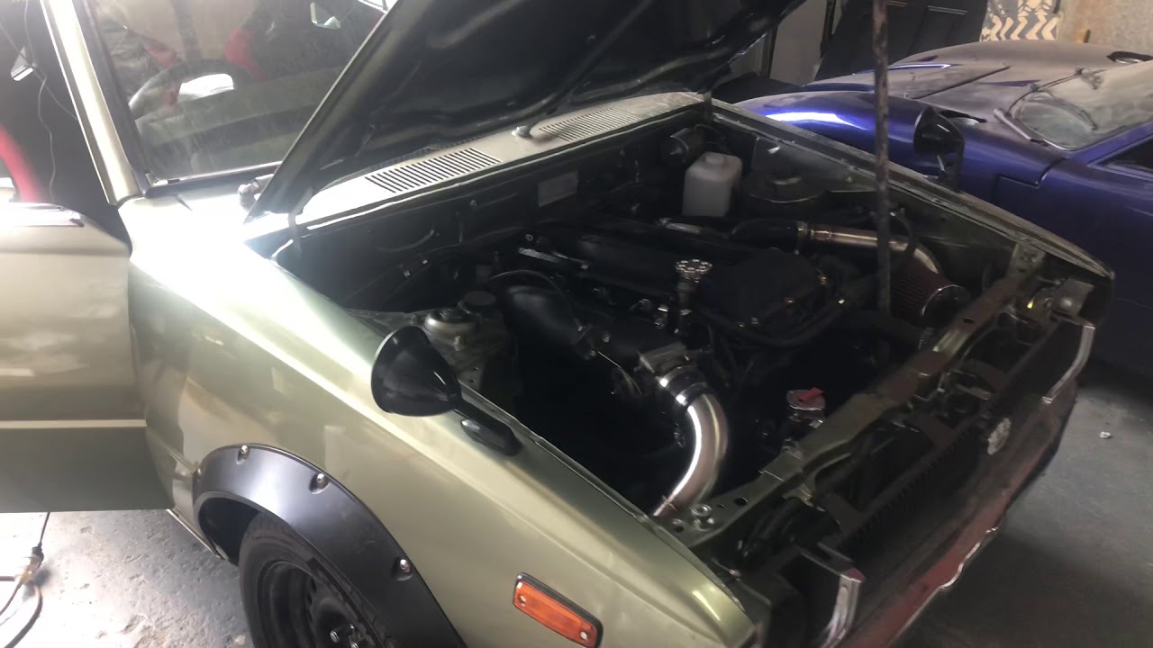 Ke corolla with a sr20 turbo intercooler exhaust haltech elite 1500 ecu by wild fabrications