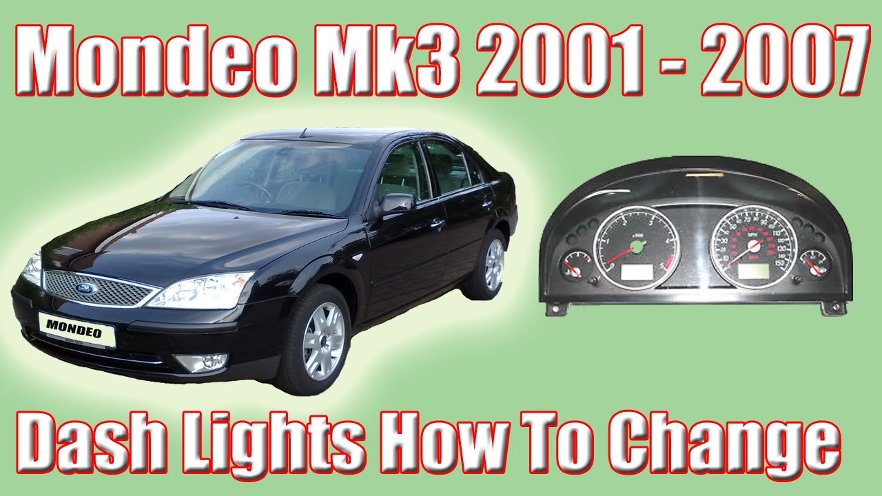 Part 1 Ford Mondeo MK3 How To Change The Dash Lights And Removing The Clocks