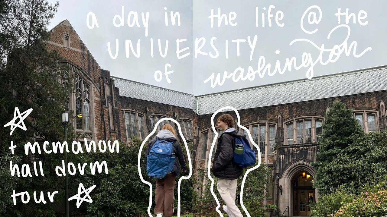 a day in the life of a university of washington student 💜 | mcmahon hall dorm tour!