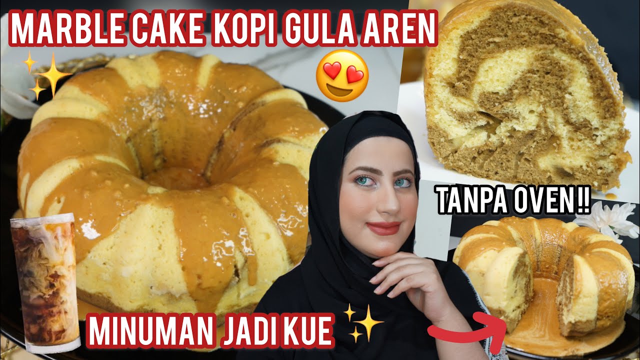 COOKING WITH TASYI : EP 60 - RESEP BOLU KOPI MARMER KUKUS TANPA OVEN SAUS GULA AREN | MARBLE CAKE