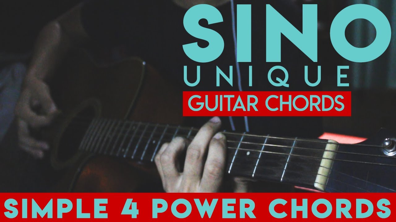 SINO by Unique Salonga | GUITAR POWER CHORDS |ON SCREEN GUITAR CHORD CHART | RJMOLINA
