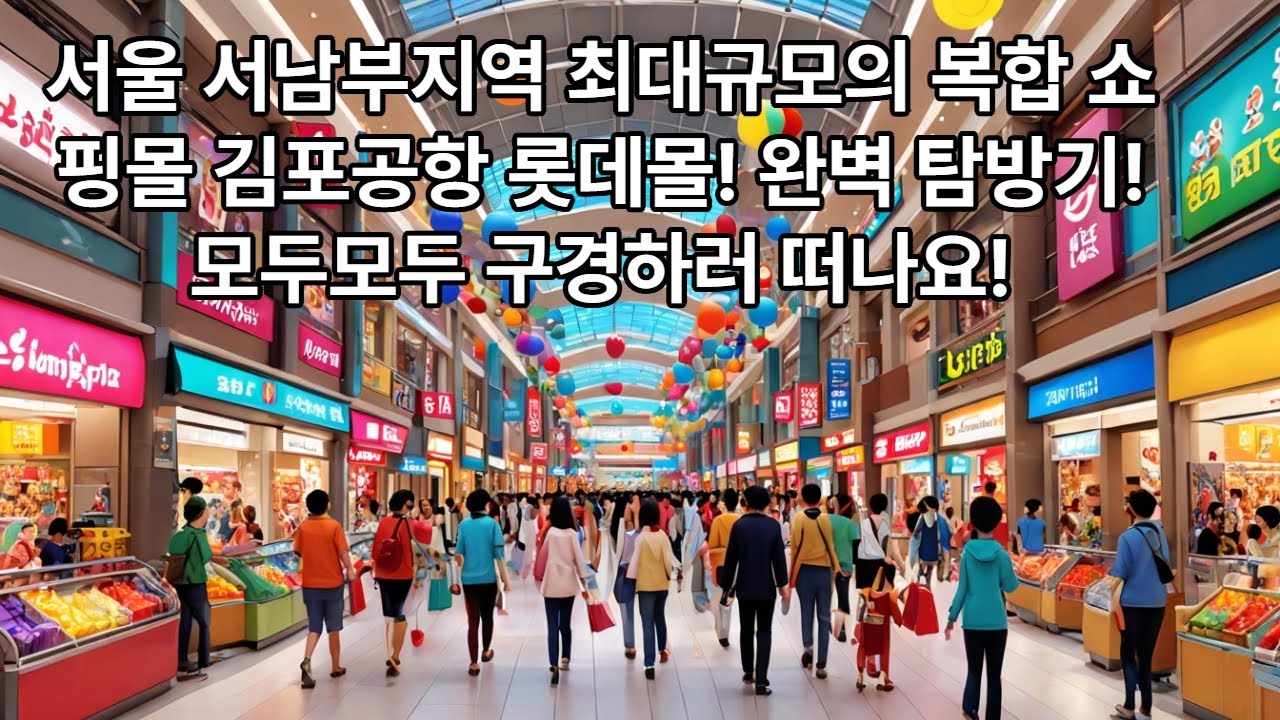 서울 지하철 5.9호선 김포공항역 롯데몰 김포공항점 탐방기.
