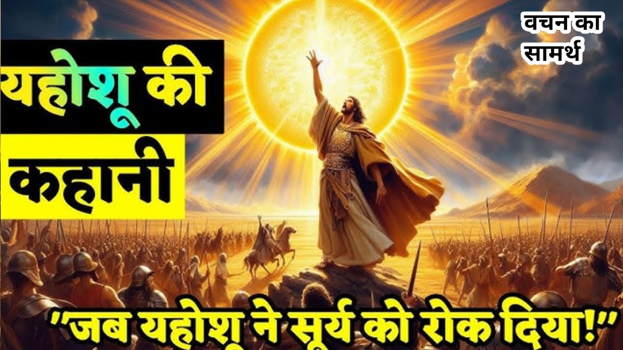जब यहोशू की प्रार्थना से रूक गया ||youtube||Monisha||