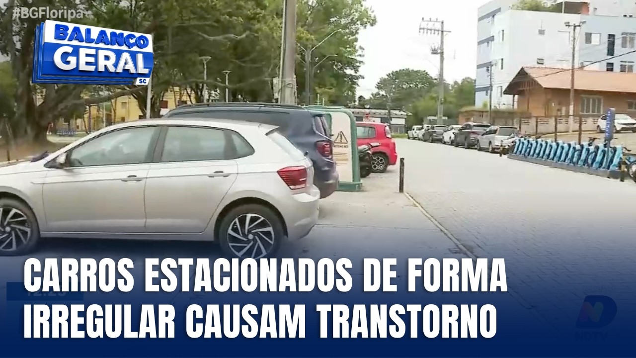 Carros estacionados irregularmente geram transtornos na Trindade
