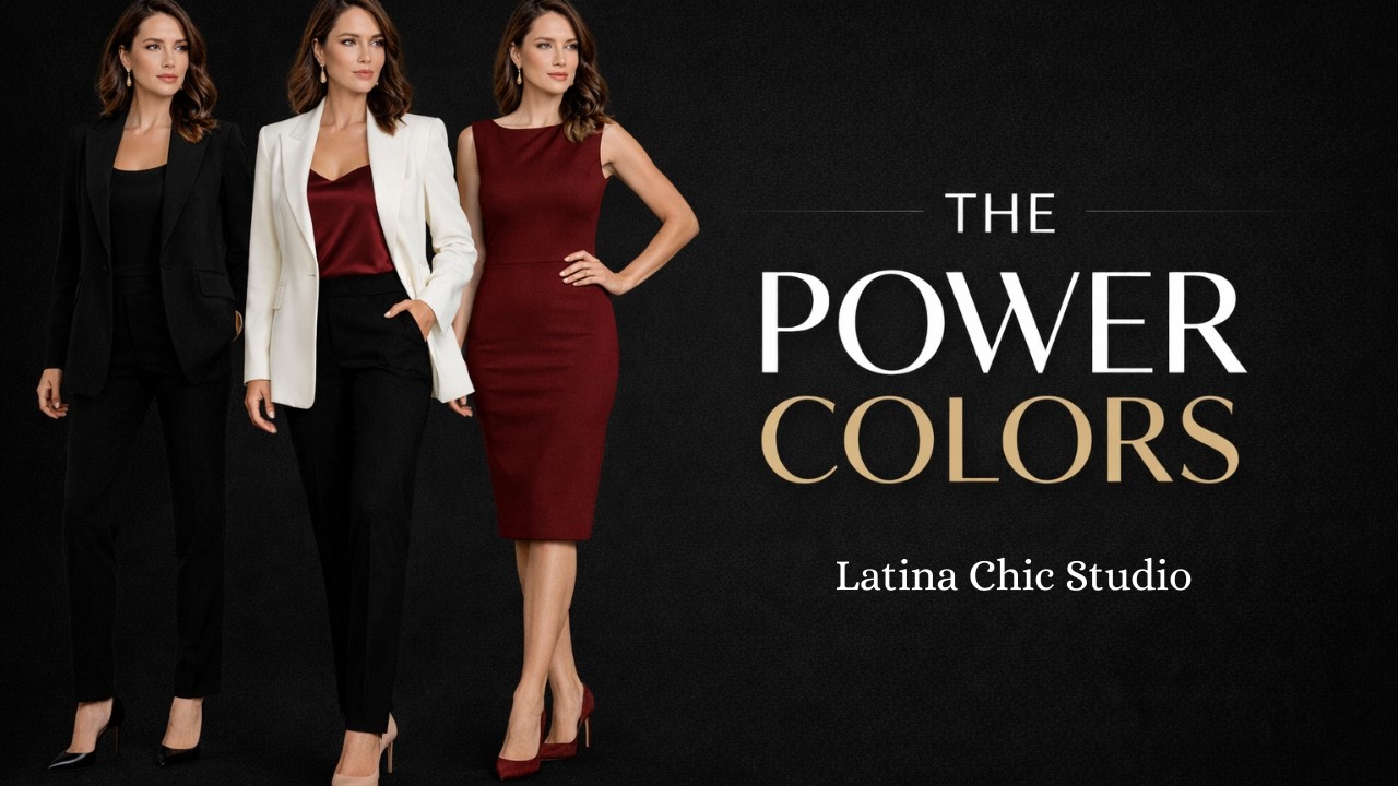 “The Colors That Make a Woman Look Powerful (Without Saying a Word)”Latina Chic Studio🌹💎
