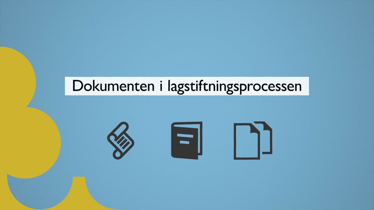 Dokumenten i lagstiftningsprocessen