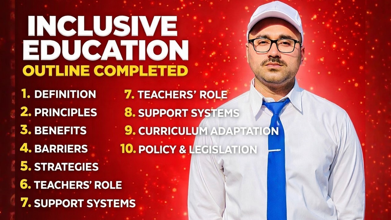 Inclusive education outline solved complete 1 to 9