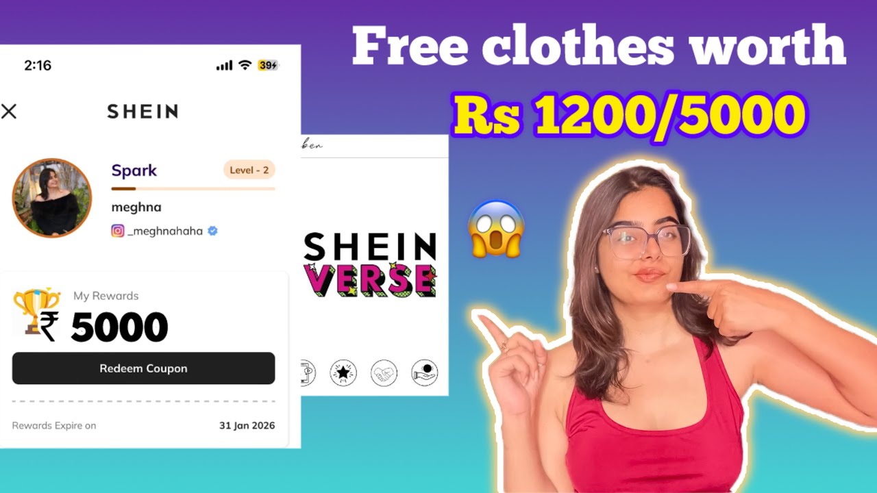 Shein 100% Free Shopping | Free Dresses, Tops & More Worth ₹1200-₹5000 | Shein Verse Offer 2025 