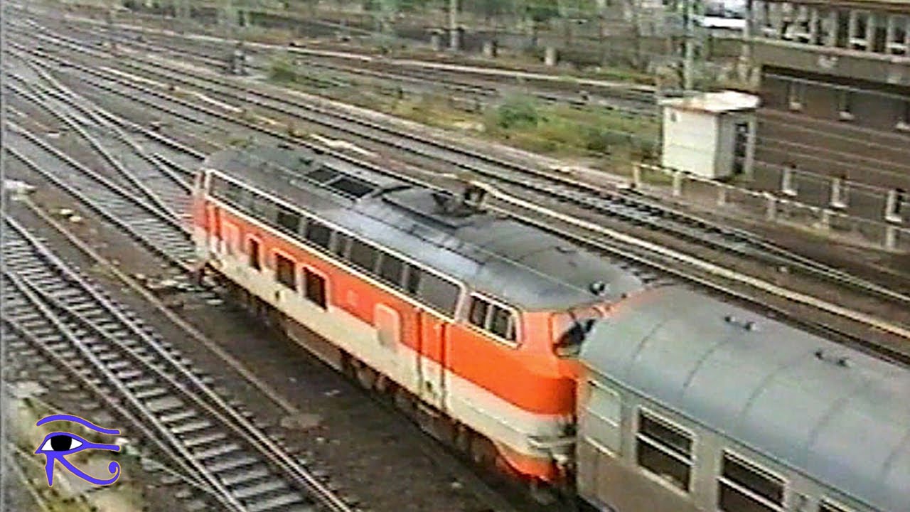 Hauptbahnhof Hagen DB im Regen September 1995 - mit 110, 141, 103, 218, 628 ua