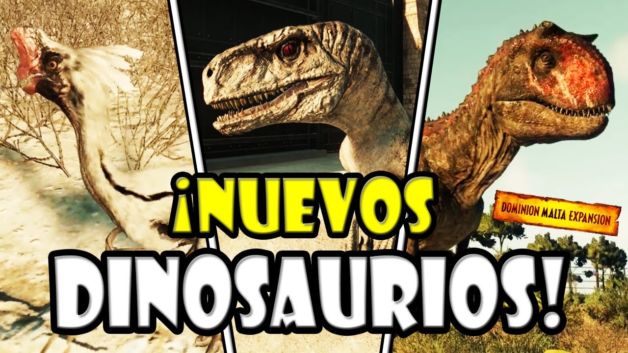 ¡TODOS LOS NUEVOS DINOSAURIOS DE MALTA DE JURASSIC WORLD: DOMINION! | JURASSIC WORLD: EVOLUTION 2