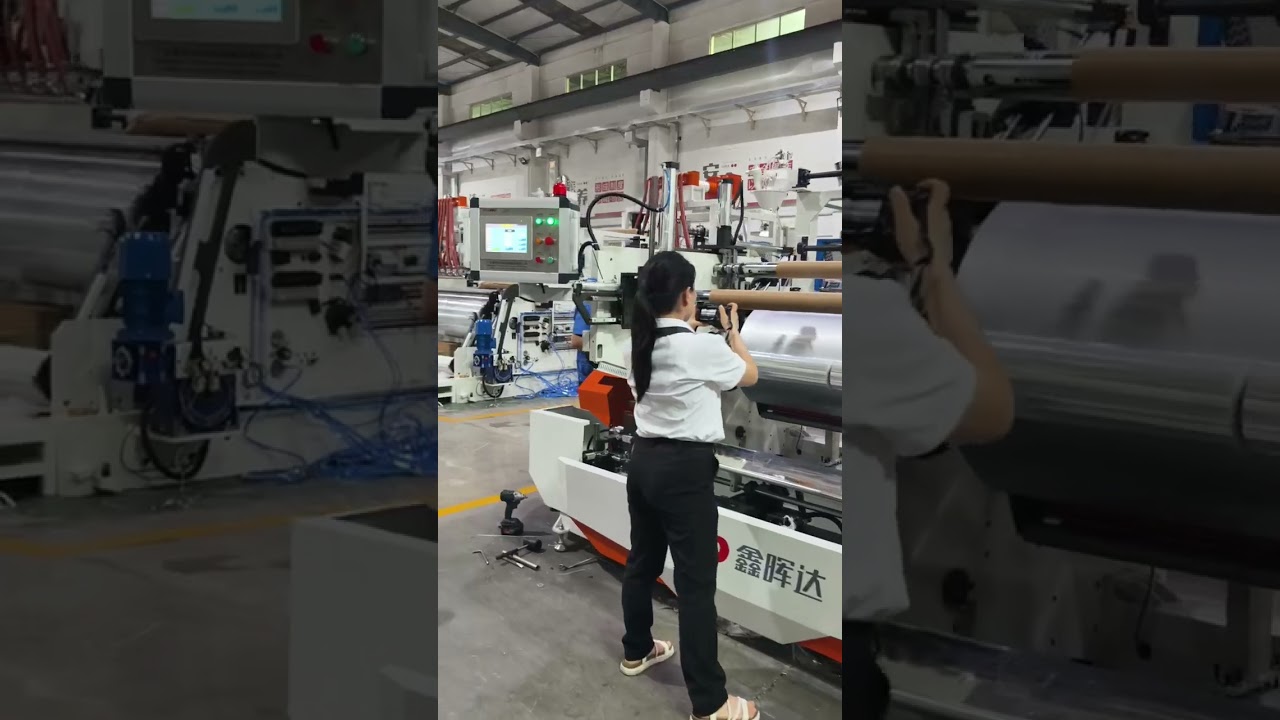 High speed automatic pe stretch film extrusion machine