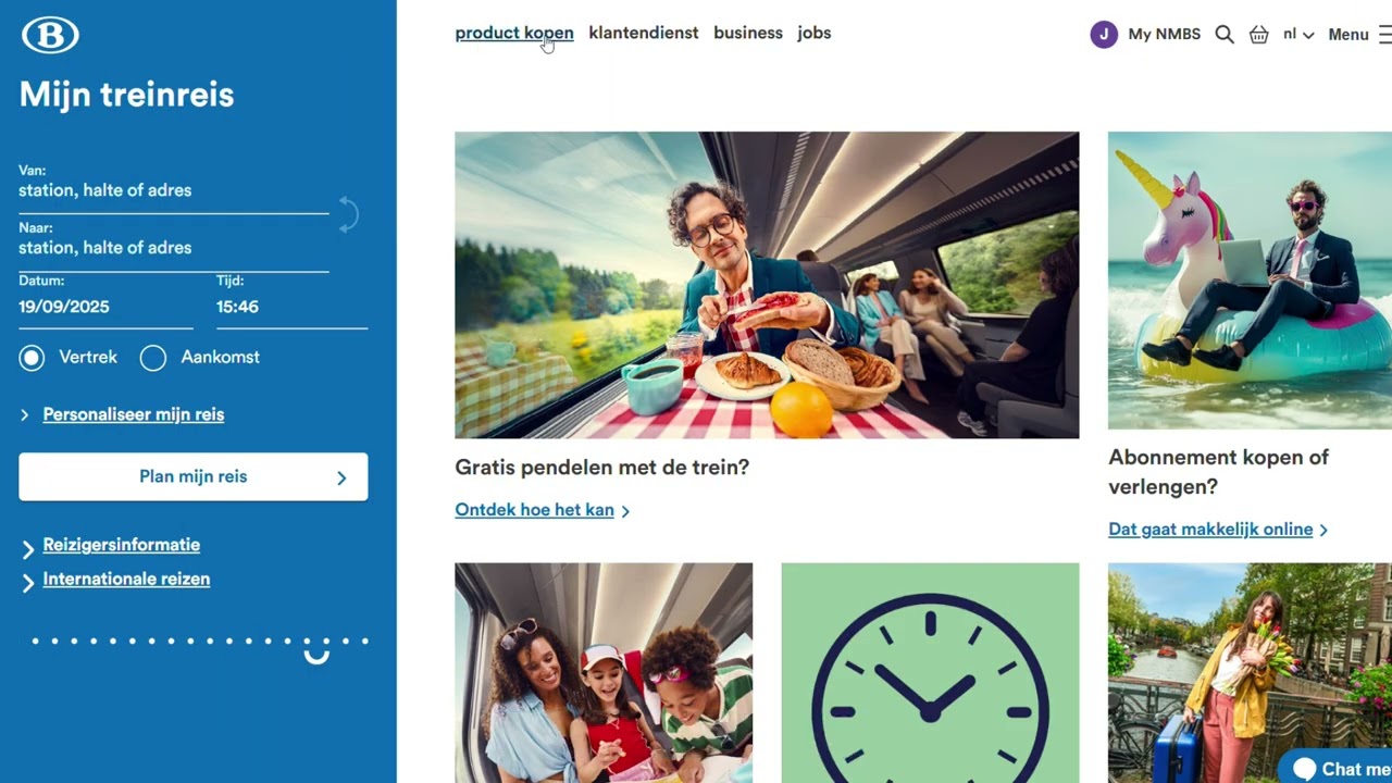 Train+ worden en tickets kopen op nmbs.be