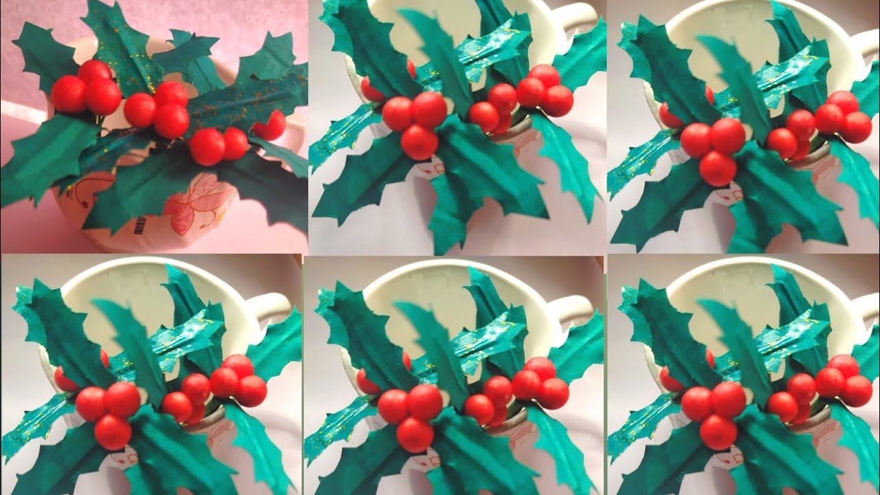 christmas decoration ideas using paper 2021/christmas cherry making