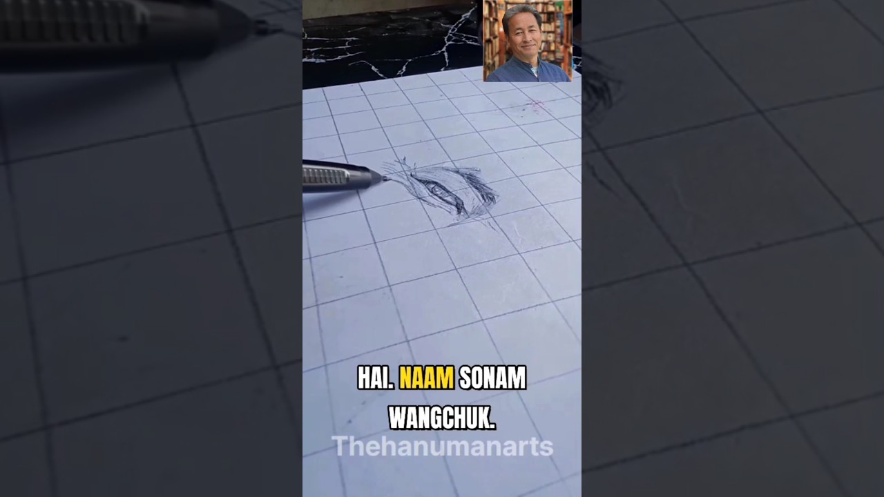 Sonam Wangchuk Dark Reality 👀😢 #viral news #drawing #sonam Wangchuk #sketch