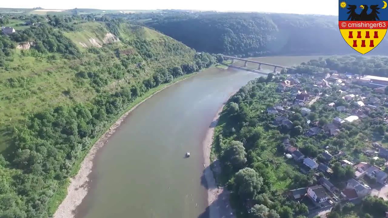 Zalishchyky on Dniester as seen in May 2016/Zaleszczyki nad Dniestrem w maju 2016 r