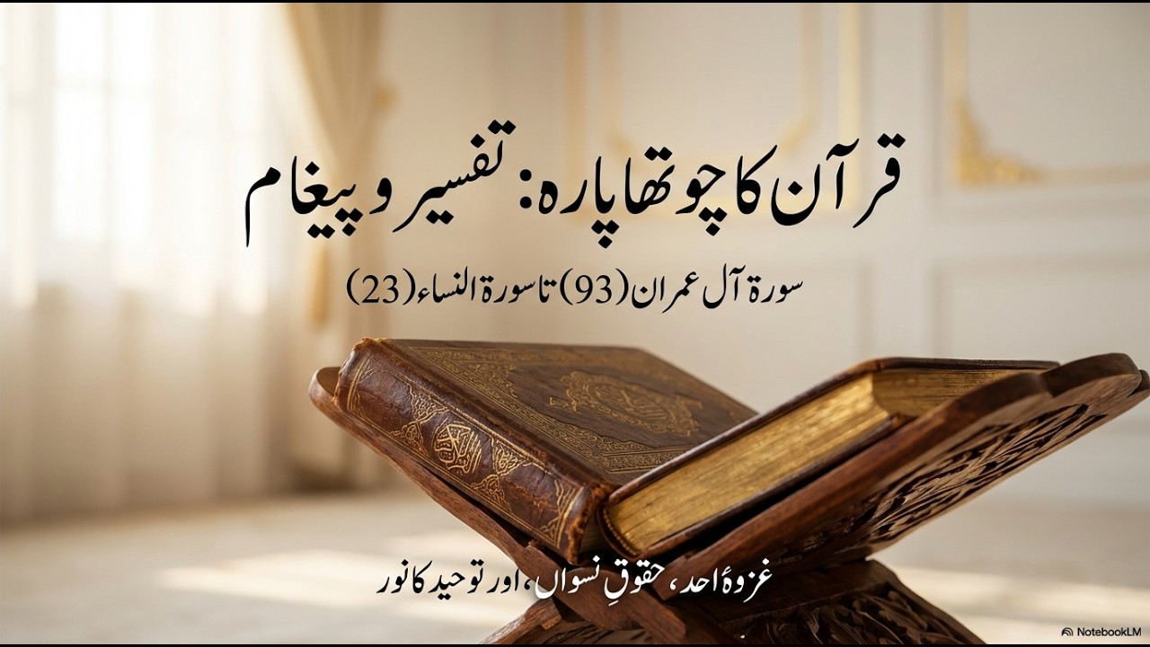 Quran Para 4 Full Summary | Juz 4 Tafseer in Urdu | Aal Imran 93 – An Nisa 23