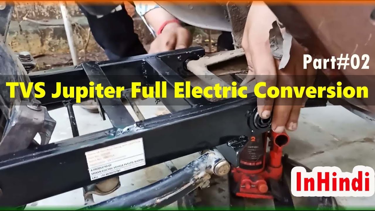 TVS Jupiter Full Electric Conversion II Part#02 II Swing Arm Fitting