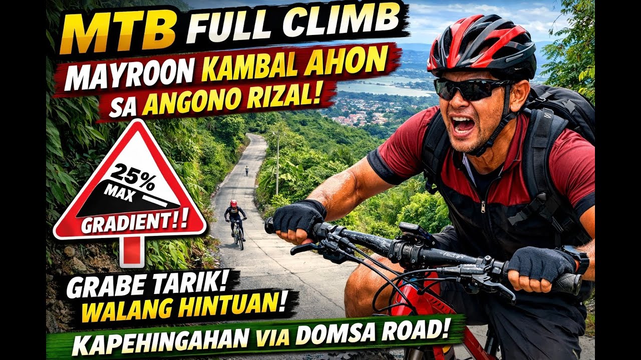 FULL CLIMB MTB RIDE I KAPEHINGAHAN VIA DOMSA ROAD I GRABE TARIK 25% MAX GRADIENT I MAY KAMBAL AHON