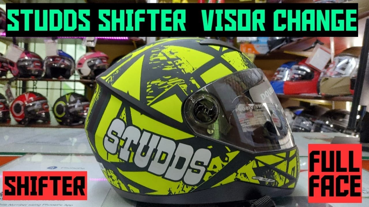 STUDDS SHIFTER || FULL FACE VISOR CHANGE PROCEDURE@HELMET TRACT