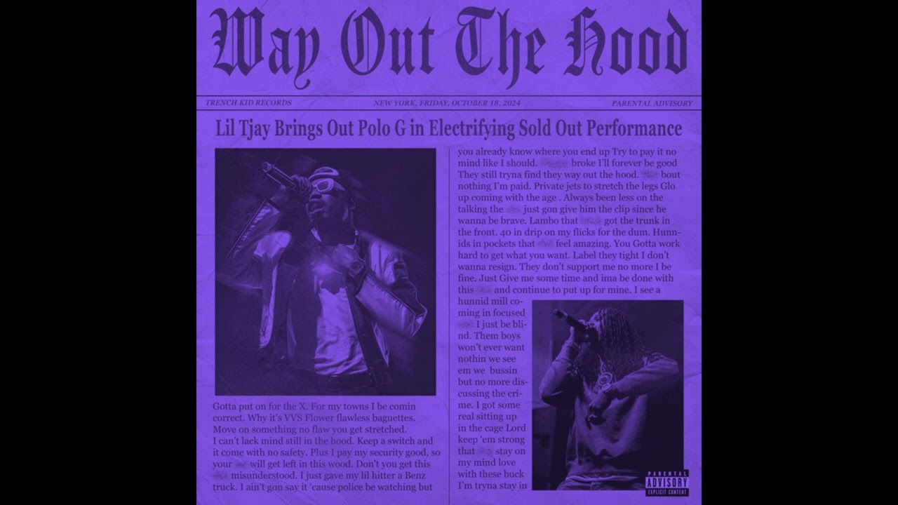 Lil Tjay - Way Out The Hood II (ft. Polo G) (Slowed & Reverb)