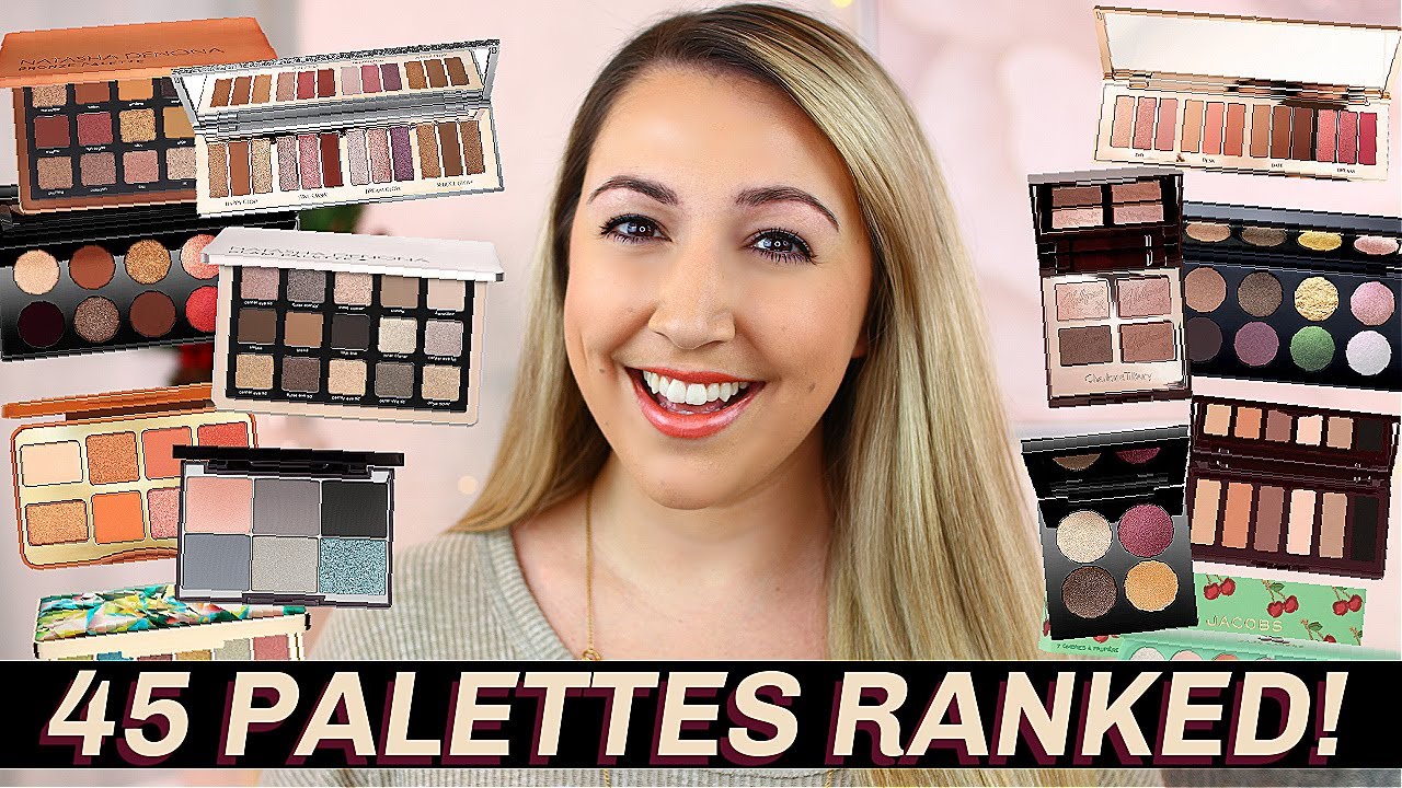RANKING ALL MY EYESHADOW PALETTES FROM 2020! *45 Palettes Ranked!*