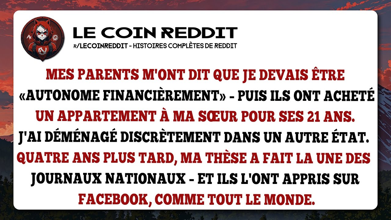Mes parents m'ont dit que je devais être « autonome financièrement » – puis ils ont acheté...