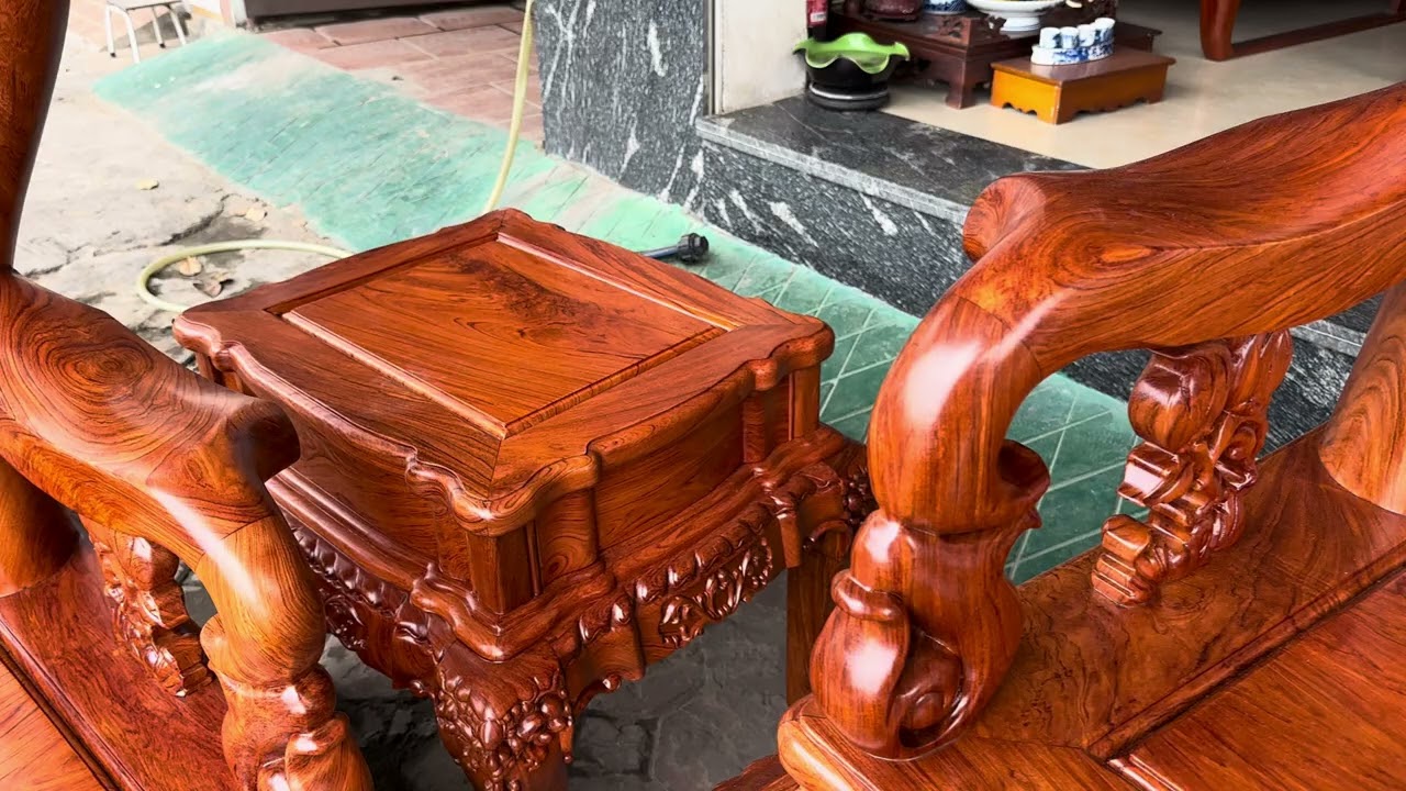 Minh quốc đào chim tay 14 chân 14 gỗ hương đá