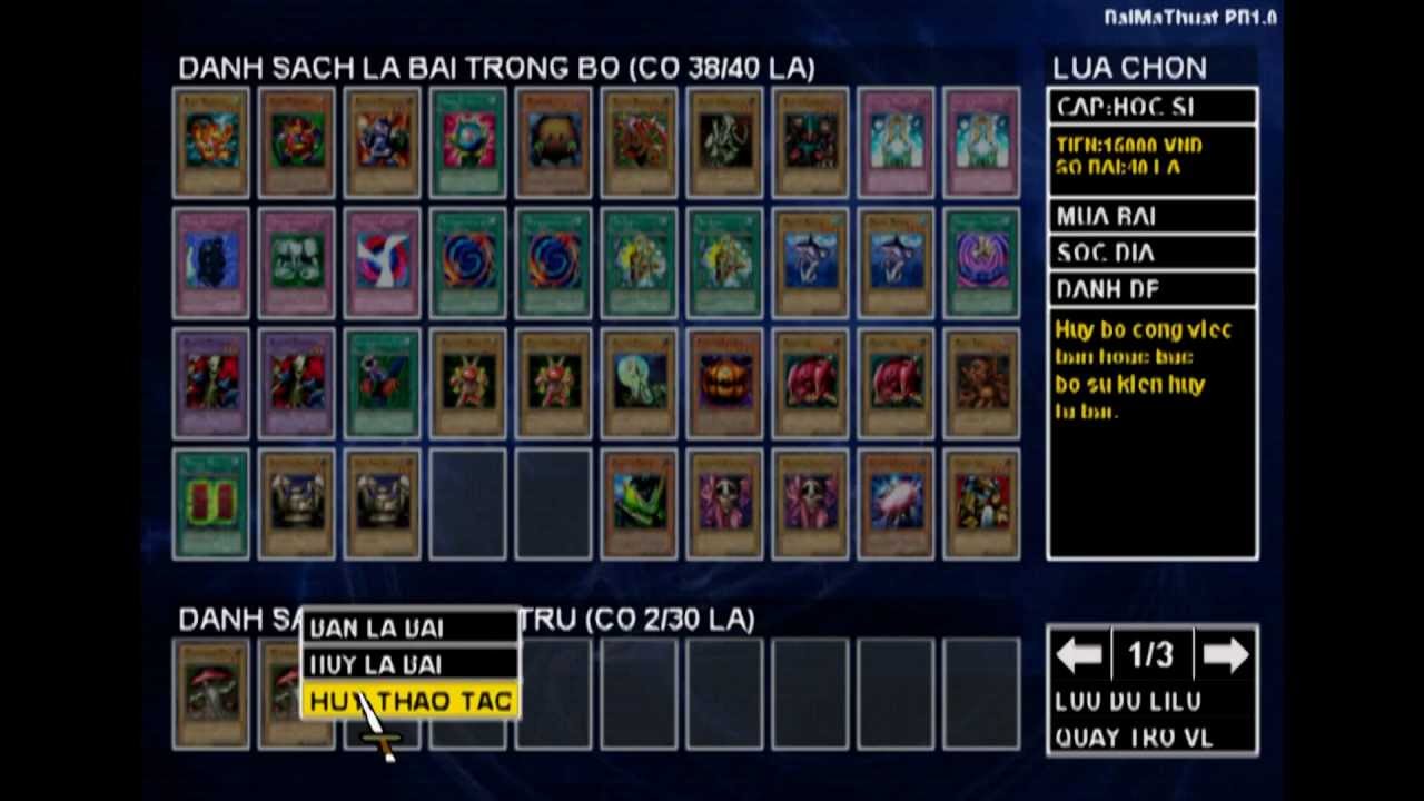 Game Bai Ma Thuat YuGiOh Lap Trinh VBNET