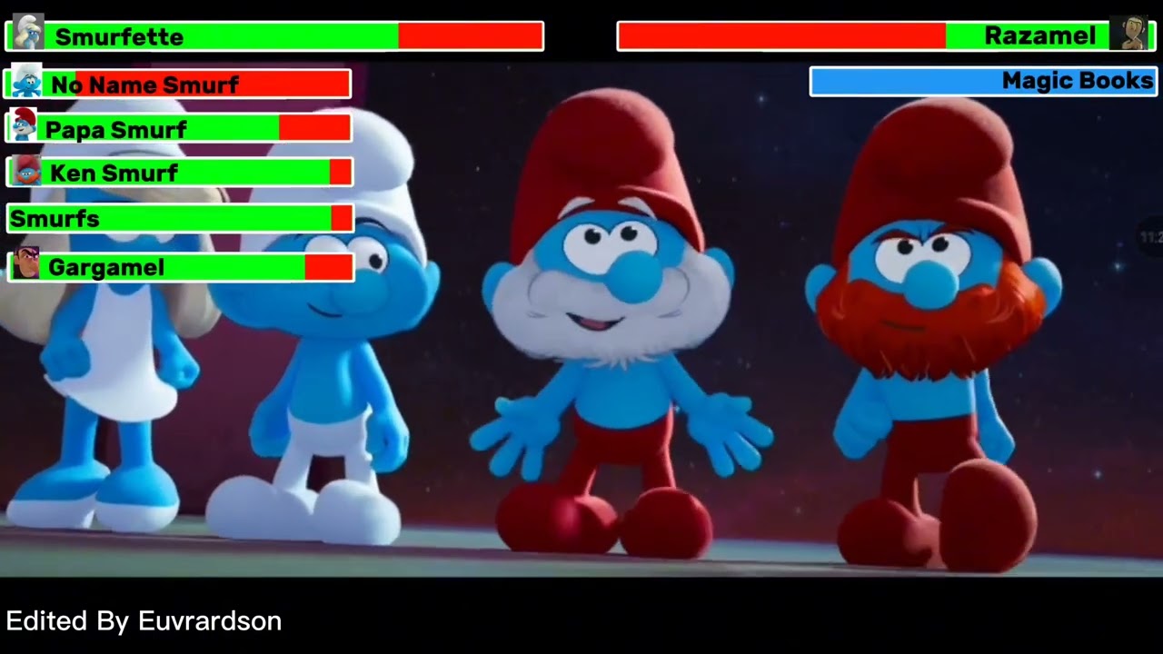 Smurfs (2025) Final Battle with healthbars (3/3)