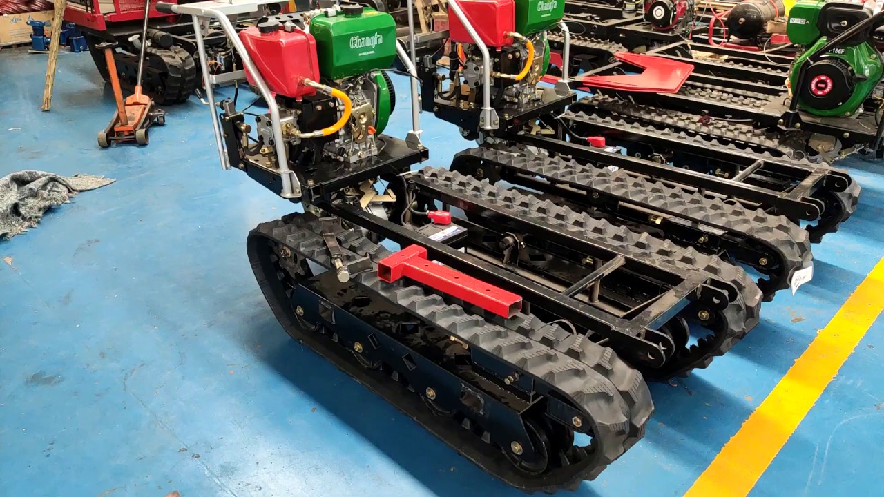 garden rubber track chassis transporter with loading 1000 KG