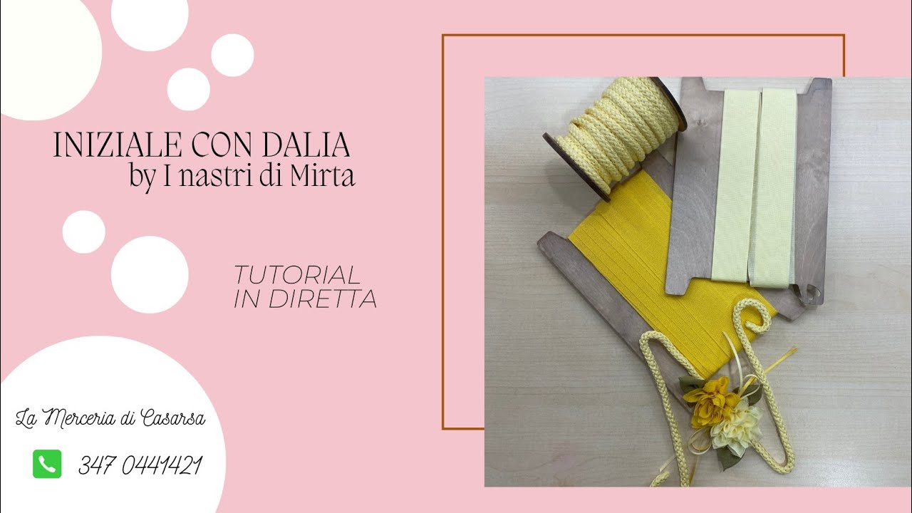 INIZIALE CON DALIA by I nastri di Mirta - video tutorial