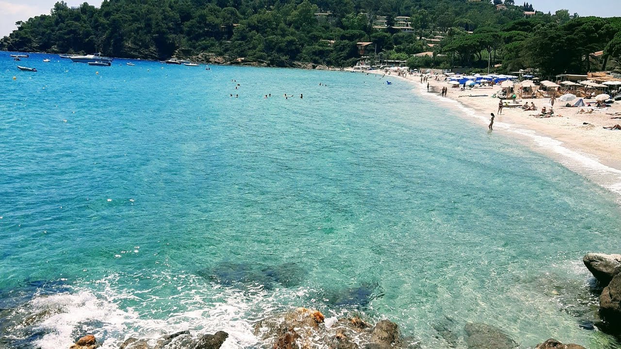 4K/🇫🇷 The most beautiful beach Plage de Saint-Clair /Côte d'Azur/ Walking tour