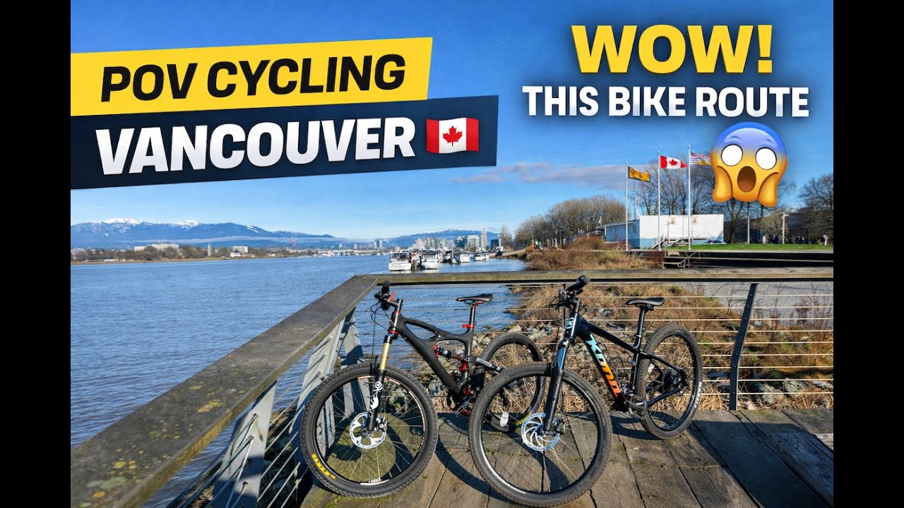 POV Cycling Vancouver 🚴‍♂️ | UBC Boathouse to Richmond Dyke Trail