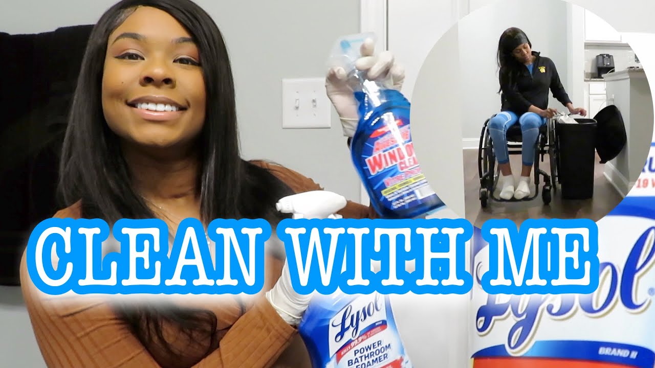 HOW I CLEAN MY NEW APARTMENT USING A WHEELCHAIR👩🏽‍🦽❤️ | CLEAN WITH ME