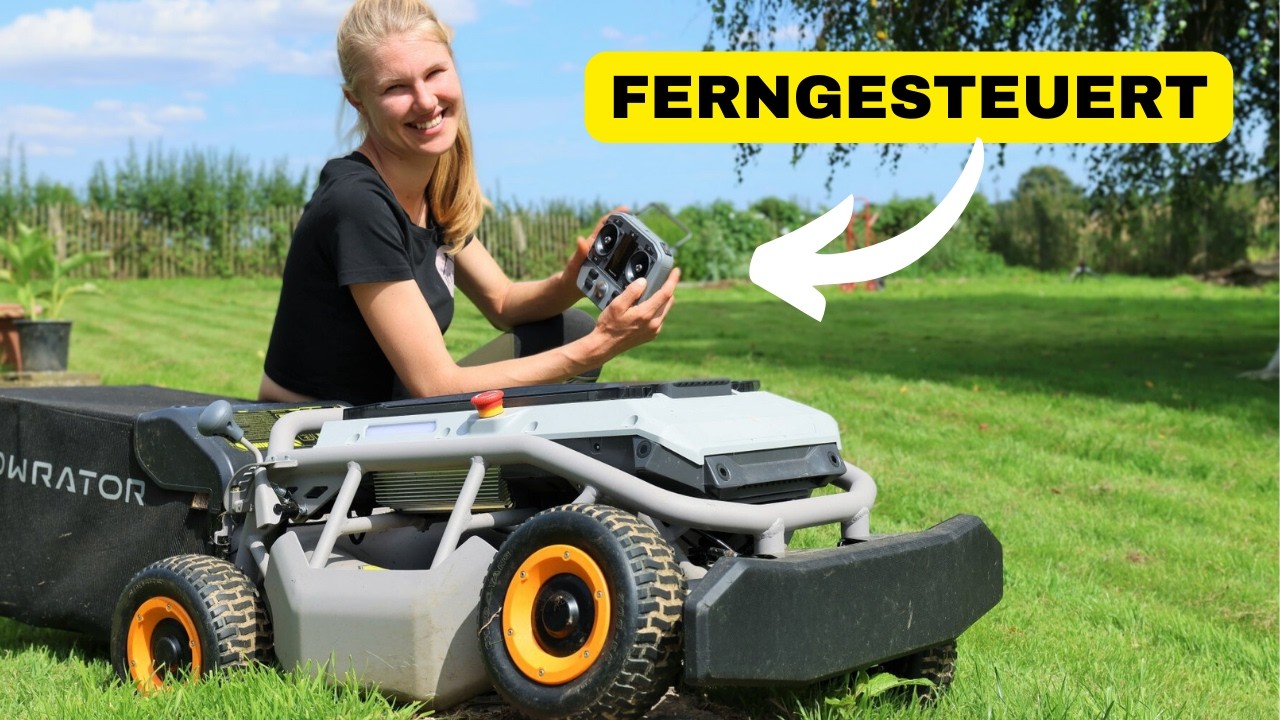 Rasenmähen mit Spaß 😆 | MOWRATOR S1 4WD mit Fernsteuerung