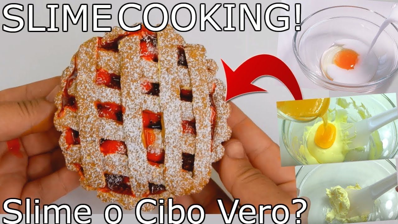 SLIME o CIBO VERO? SLIME COOKING (Preparo un DOLCE con lo SLIME)