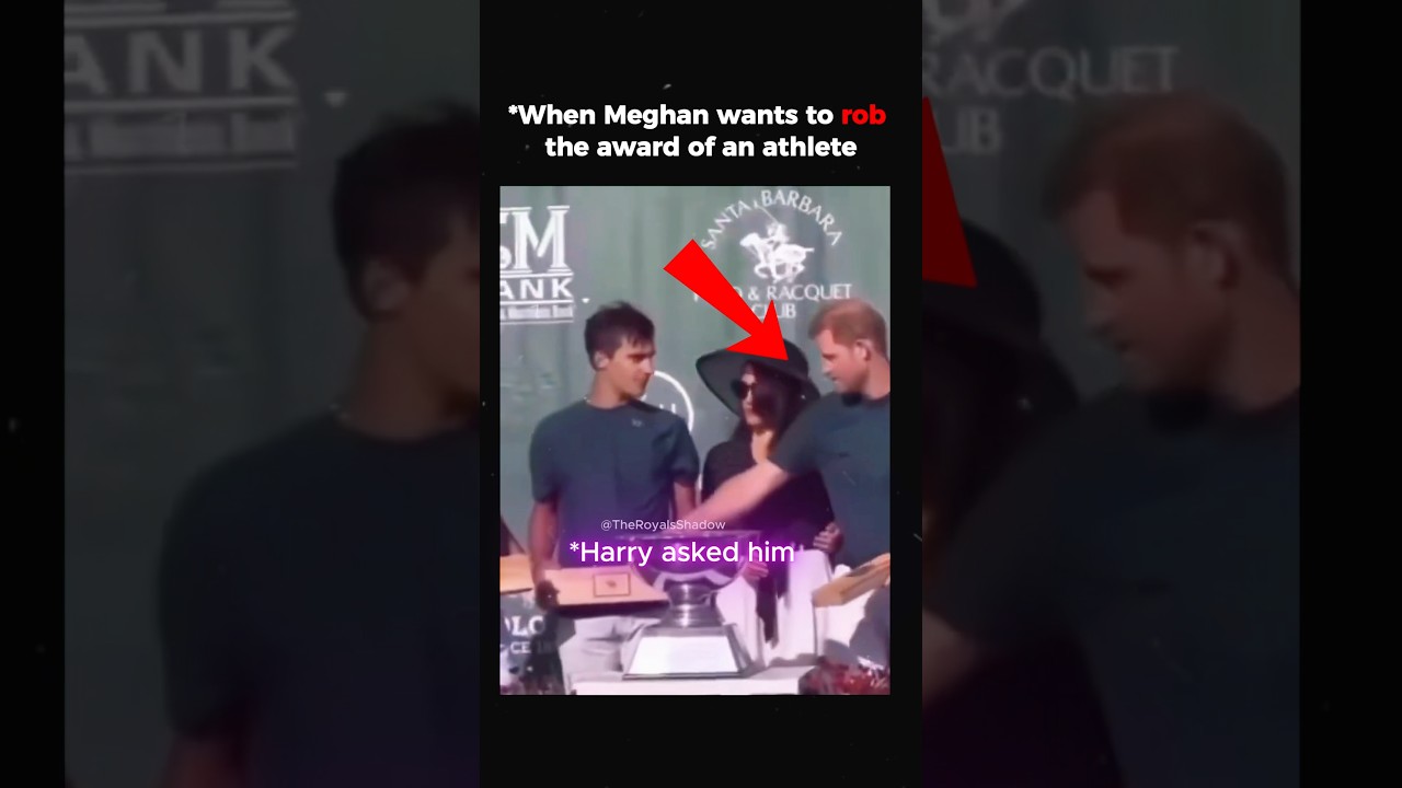 When Meghan wants to rob the award of an athlete #Meghanmarkle #PrinceHarry #royals #royaldrama