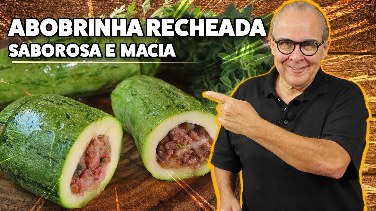 COMO FAZER ABOBRINHA RECHEADA COM CARNE MOIDA NO PONTO CERTO! LOW CARB E SABOROSA! - CHEF TAICO