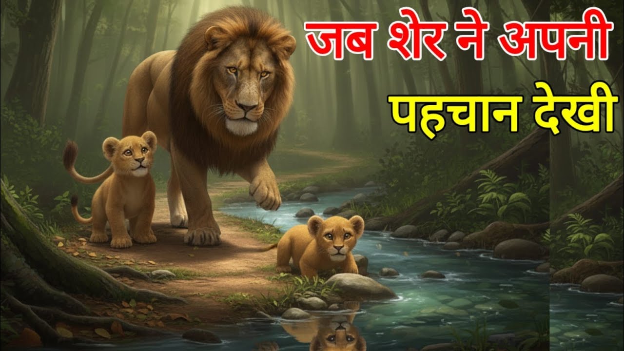जब शेर ने खुद को पहचाना | यह कहानी आपकी सोच बदल देगी |