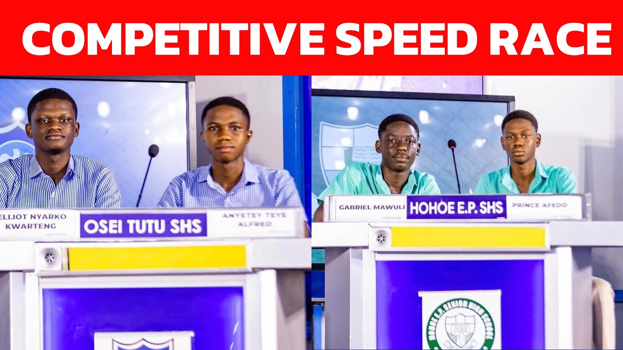 🔥 Соревновательная гонка на скорость Btn Osei Tutu SHS, Hohoe SHS и West Africa SHS | #NSMQ2025
