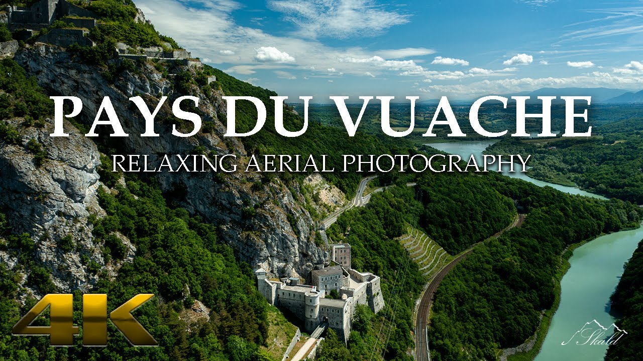 4K French Mountains - Pays Du Vuache - Relaxing Drone Footage With Calming Music