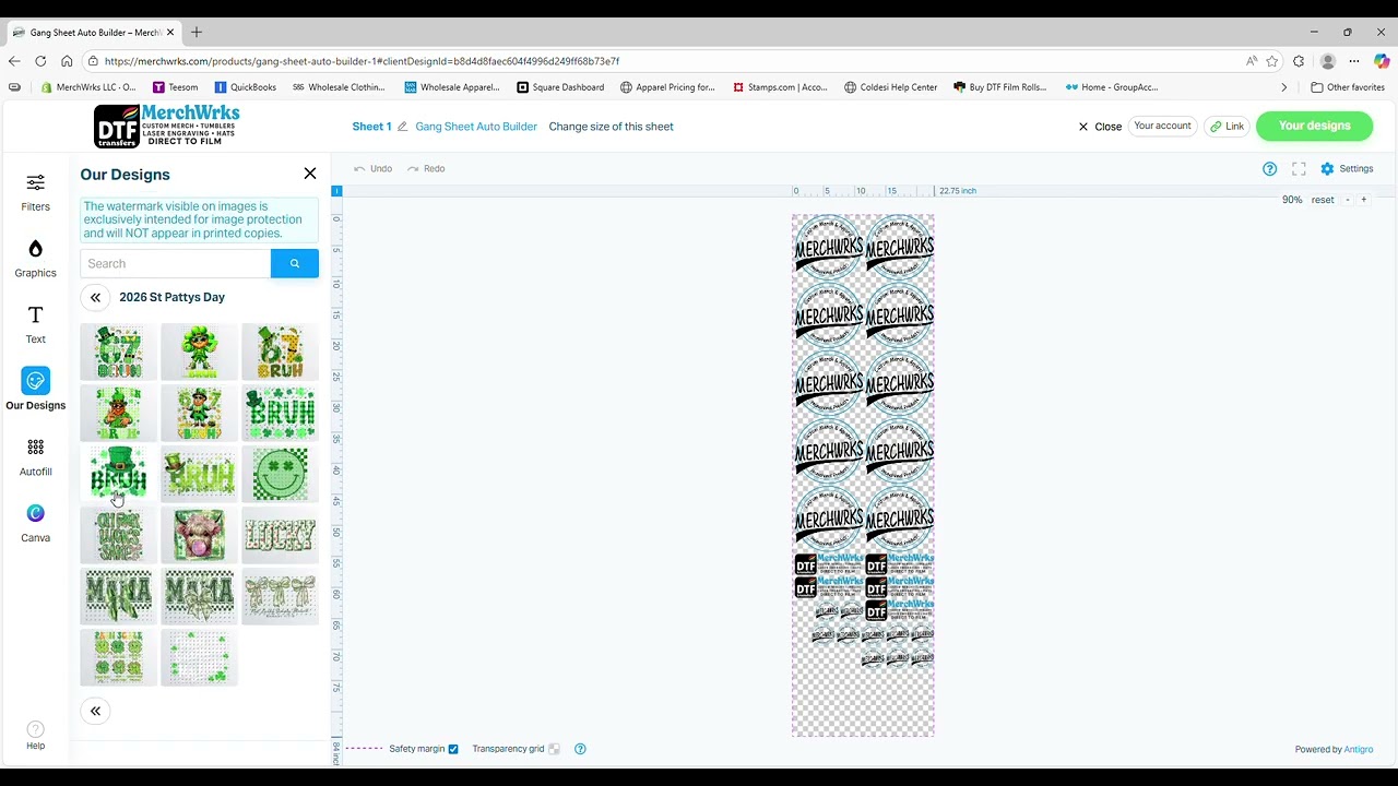 MerchWrks LLC Gang Sheet Auto Builder pt2