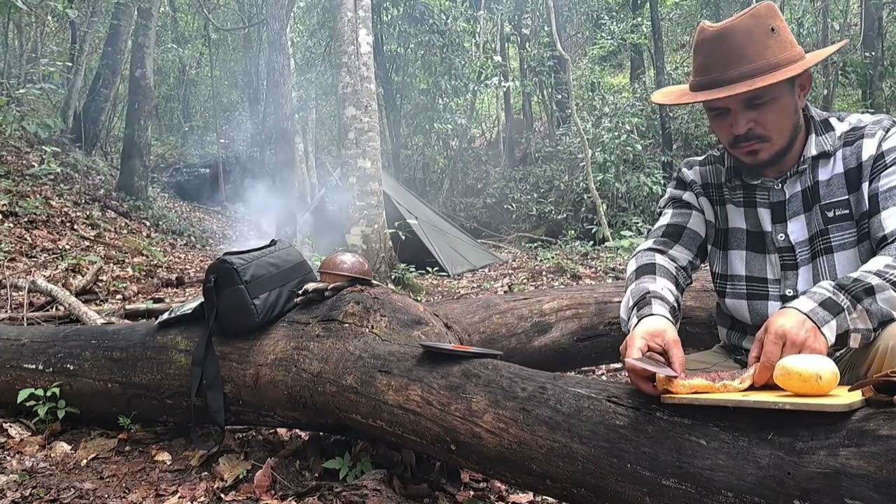 Acampamento Solo, pescaria e Pernoite  | Culinária Mateira | Bushcraft.