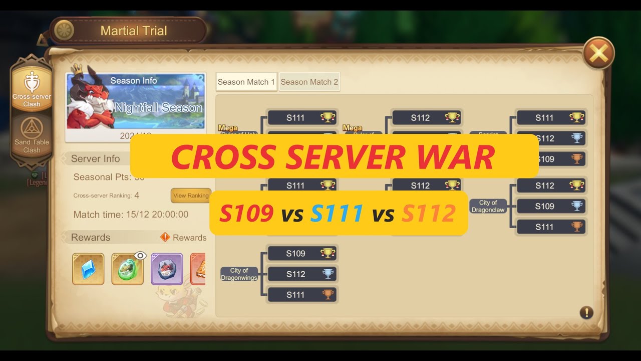Draconia Saga - Cross Server War (109 vs 111 vs 112)