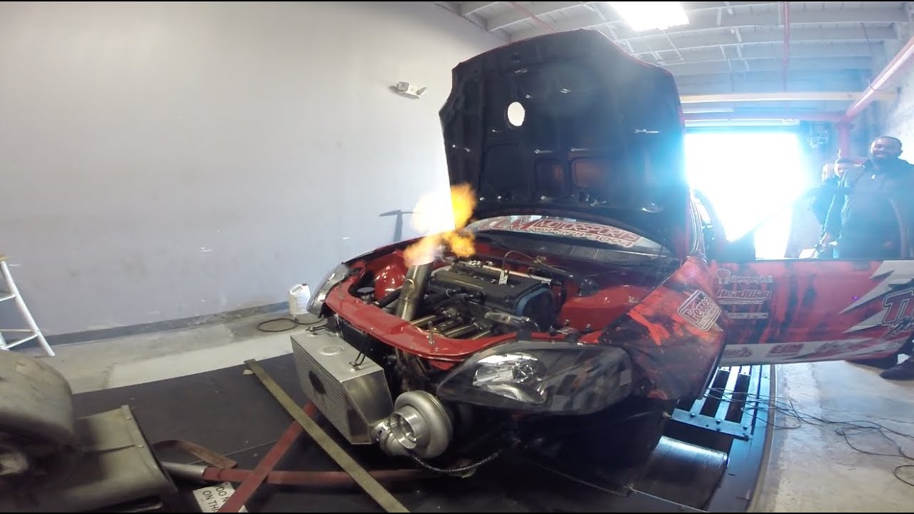 1300+ hp dyno pull at tri state motorsports...