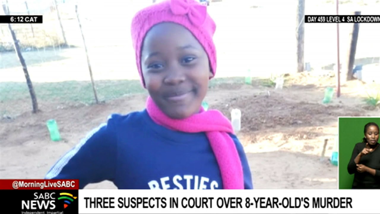 Three suspects in court over 8-year-old's murder