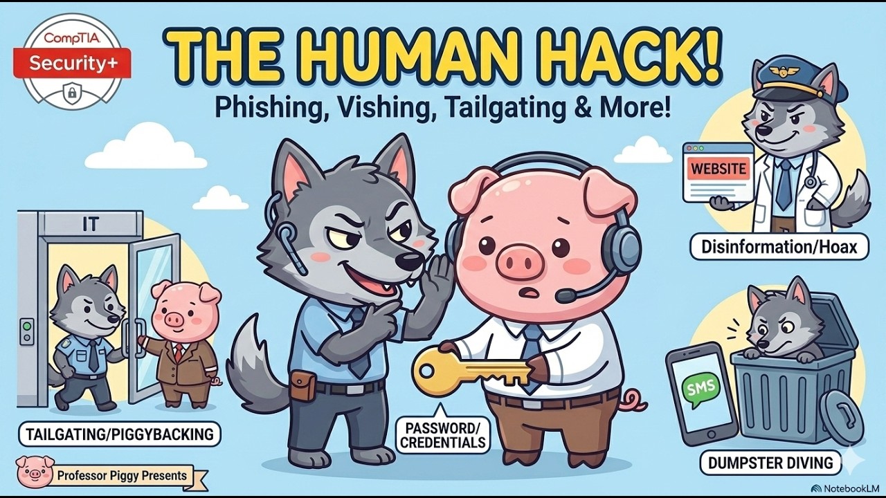 Social Engineering Attacks Explained: Phishing, Vishing & Tailgating | CompTIA Security+ SY0-701