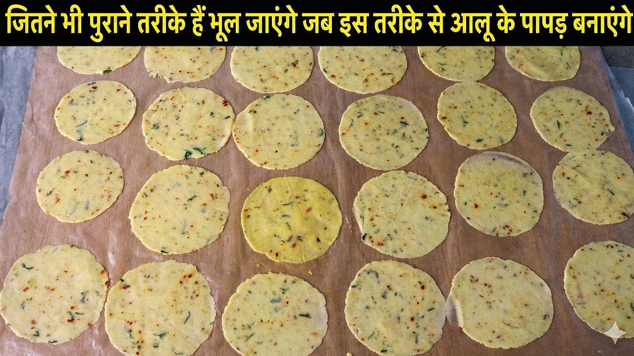 जितने भी पुराने तरीके हैं भूल जाएंगे जब इस तरीके से आलू के पापड़ बनाएंगे | Aloo Ke Papad