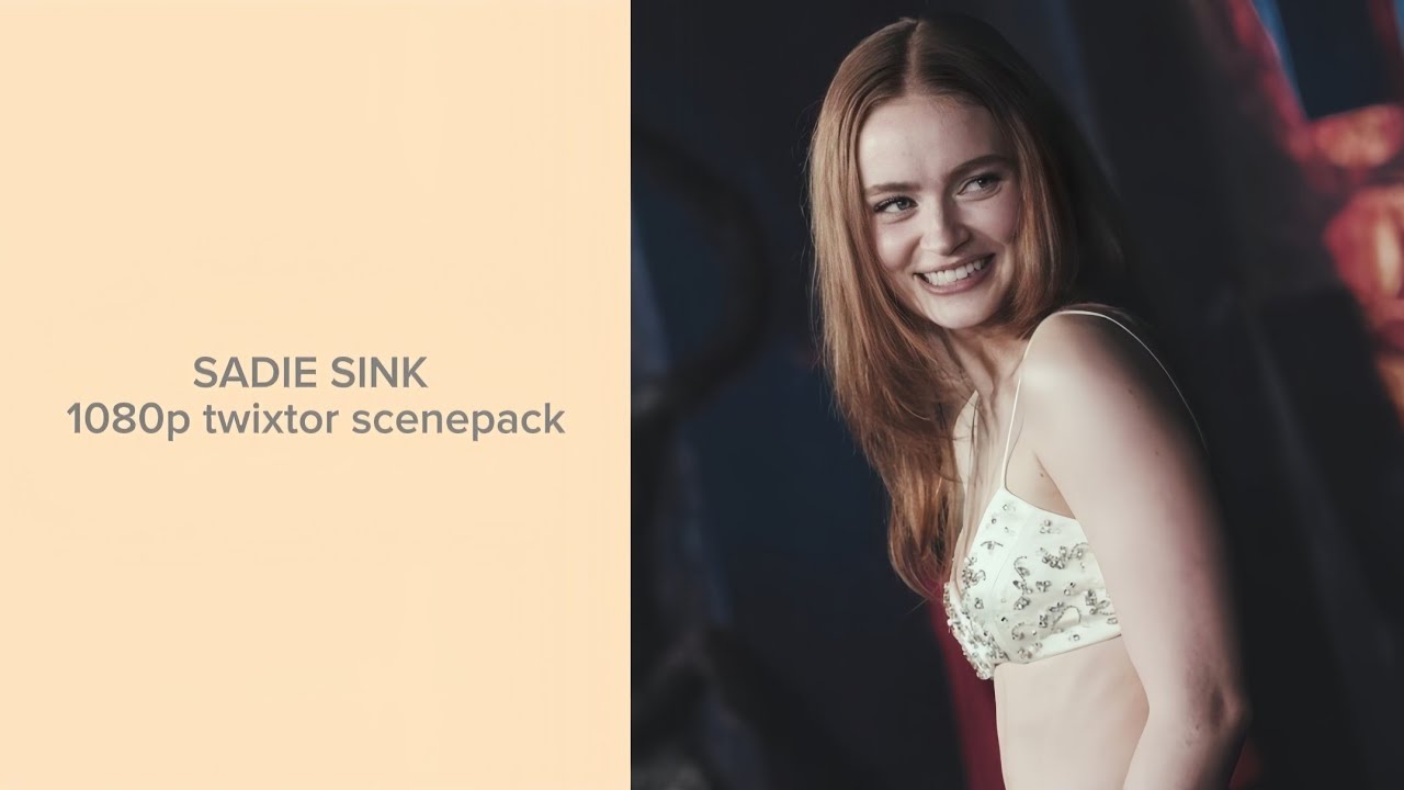 Sadie Sink | scenepack twixtor 