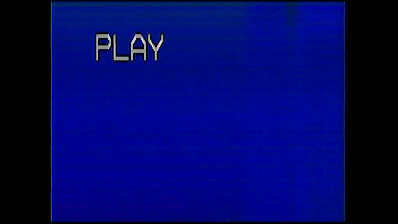 Vhs video starts / VHS Play- Free video with blue background
